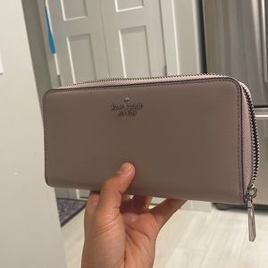 Kate Spade Continental Zip Up Beige